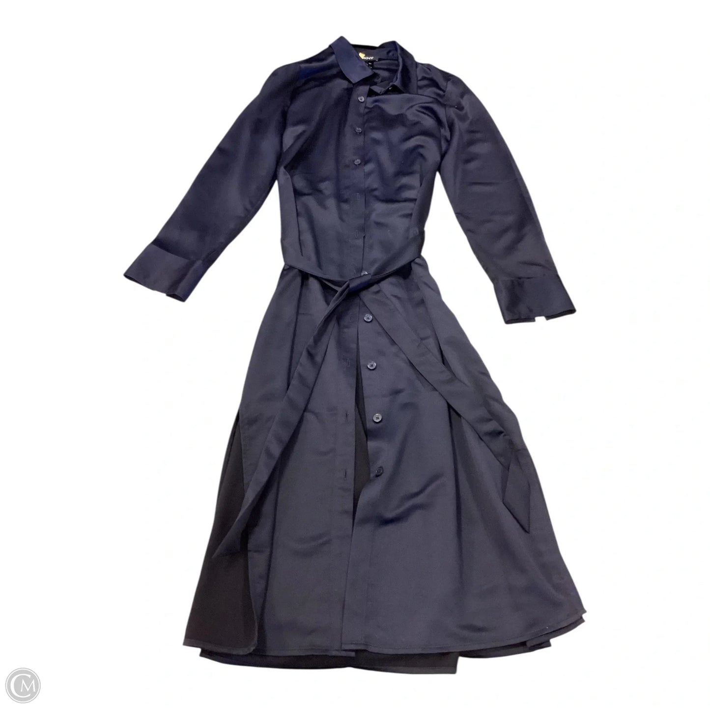 Dress Casual Midi By Dkny In Navy, Size: 10