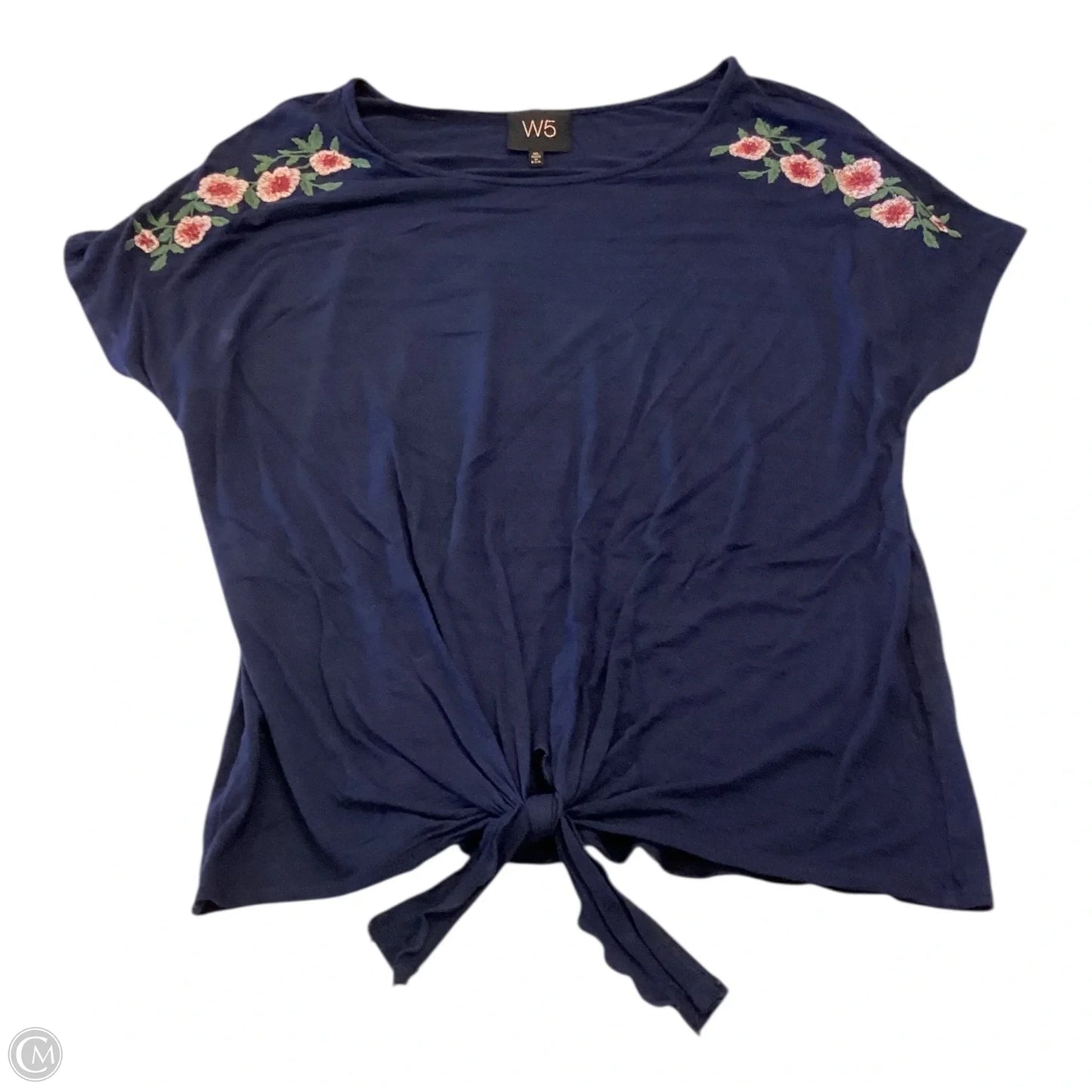Top Short Sleeve By W5 In Navy, Size: Xl