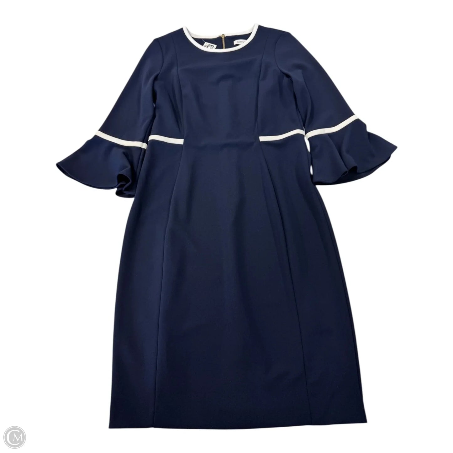 Dress Work By Calvin Klein In Navy, Size: 8