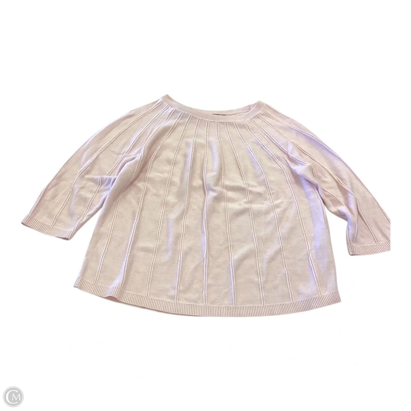 Sweater By Chicos In Pink, Size: M