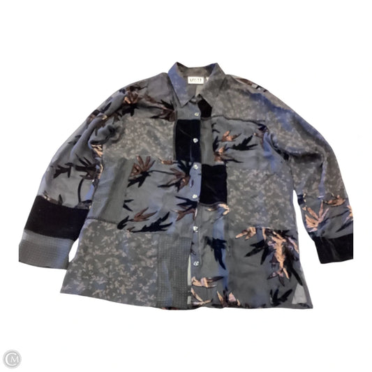 Top Long Sleeve By Chicos In Black, Size: M