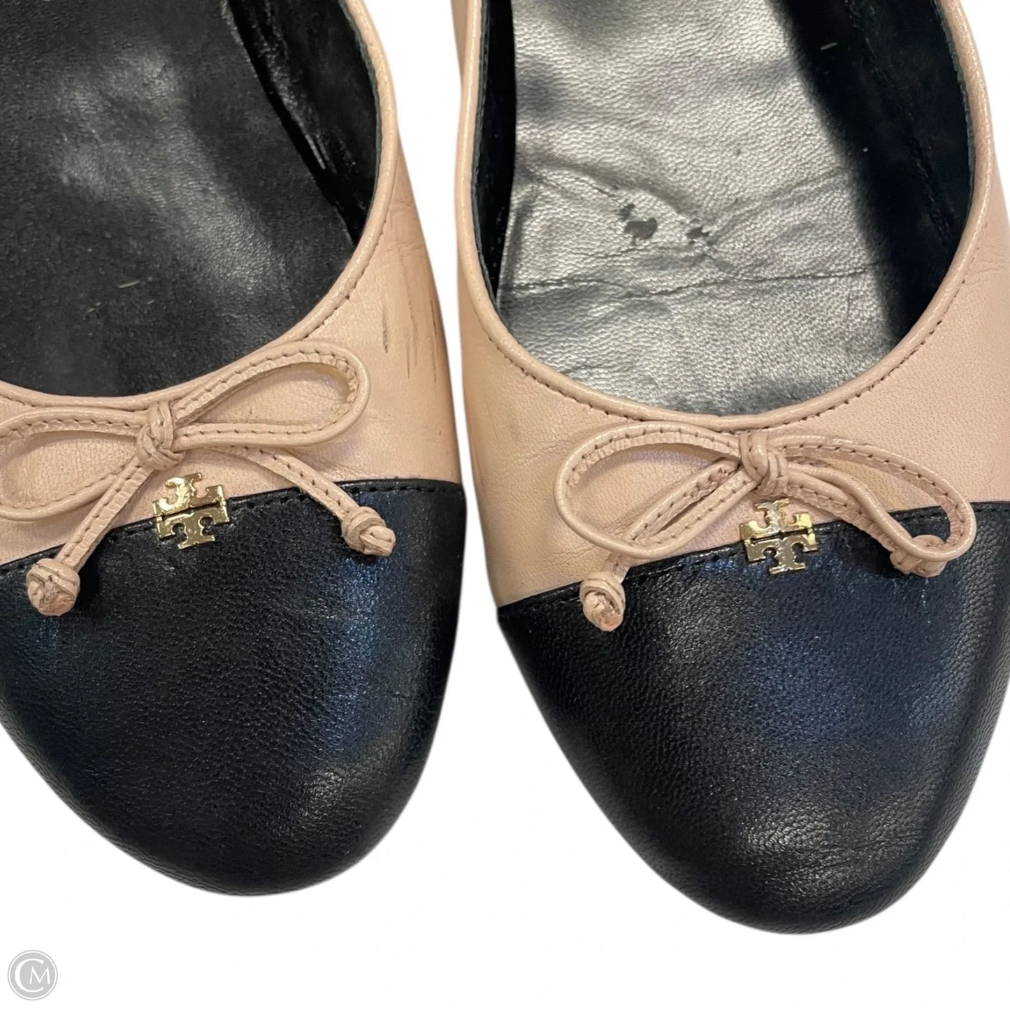 Shoes Designer By Tory Burch In Black & Cream, Size: 10