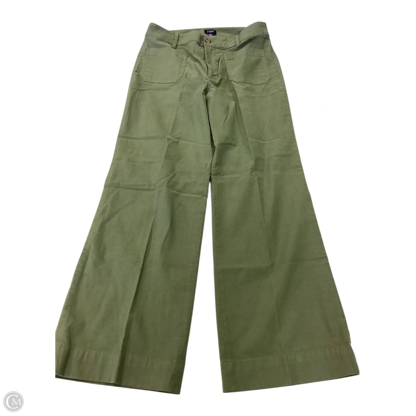 Pants Wide Leg By J. Crew In Green, Size: 6p