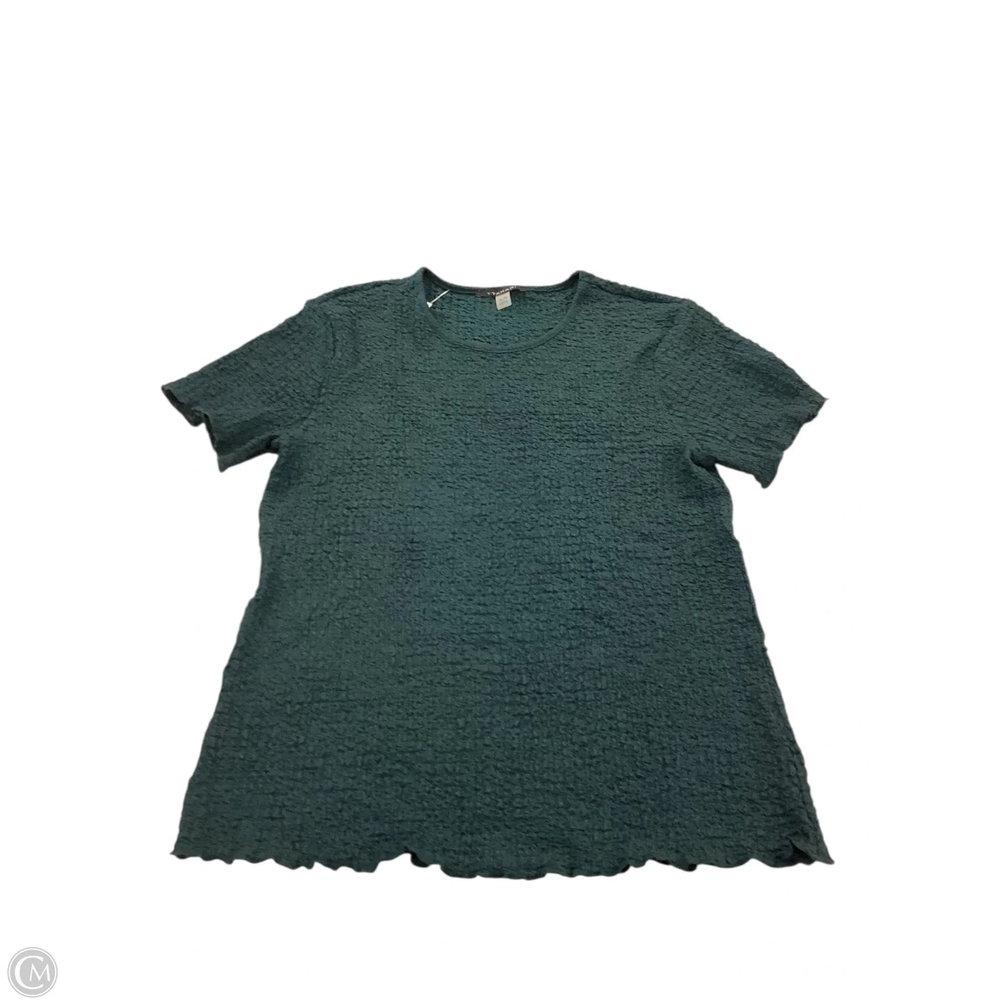 Top Short Sleeve By Tahari In Green, Size: Xl