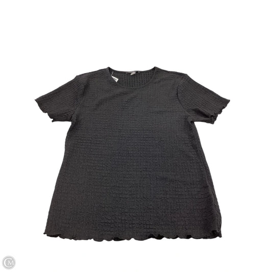 Top Short Sleeve By Tahari In Black, Size: Xl