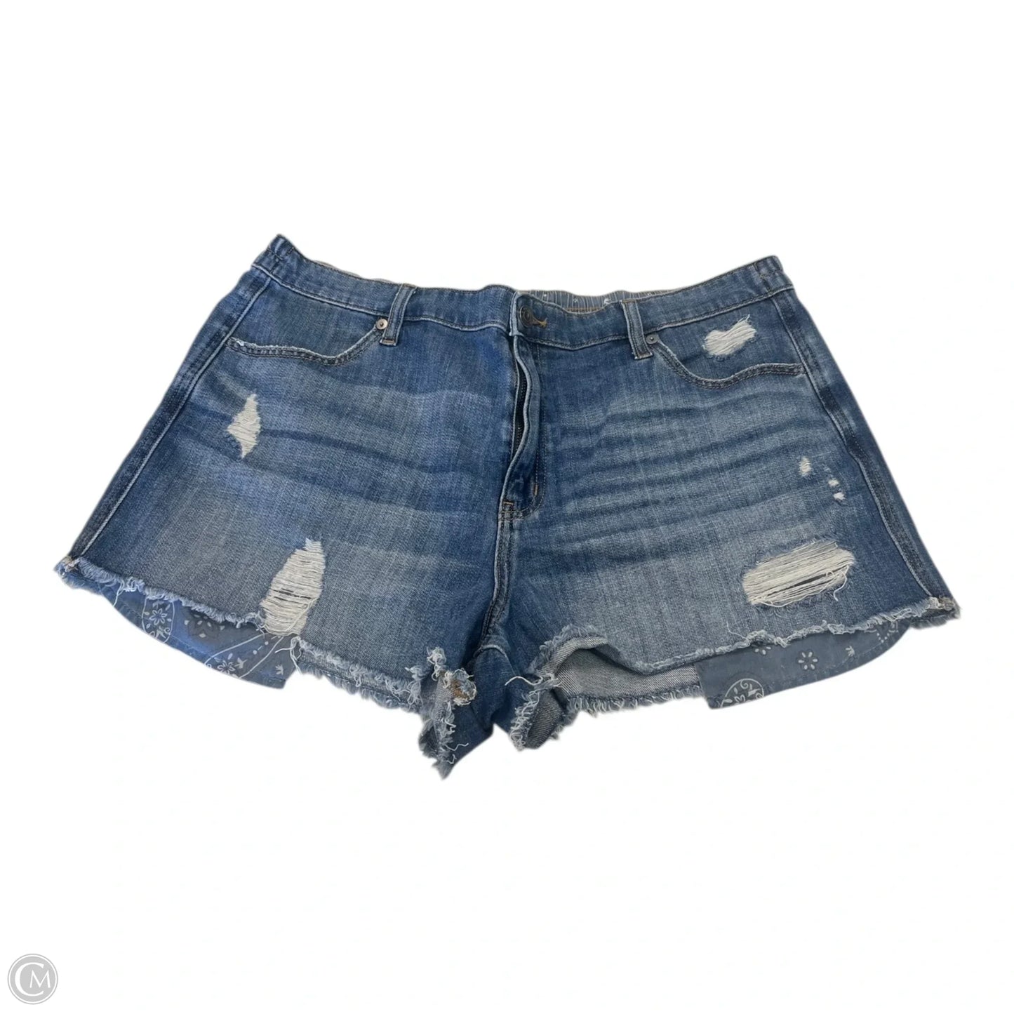 Shorts By Aerie In Blue Denim, Size: Xl