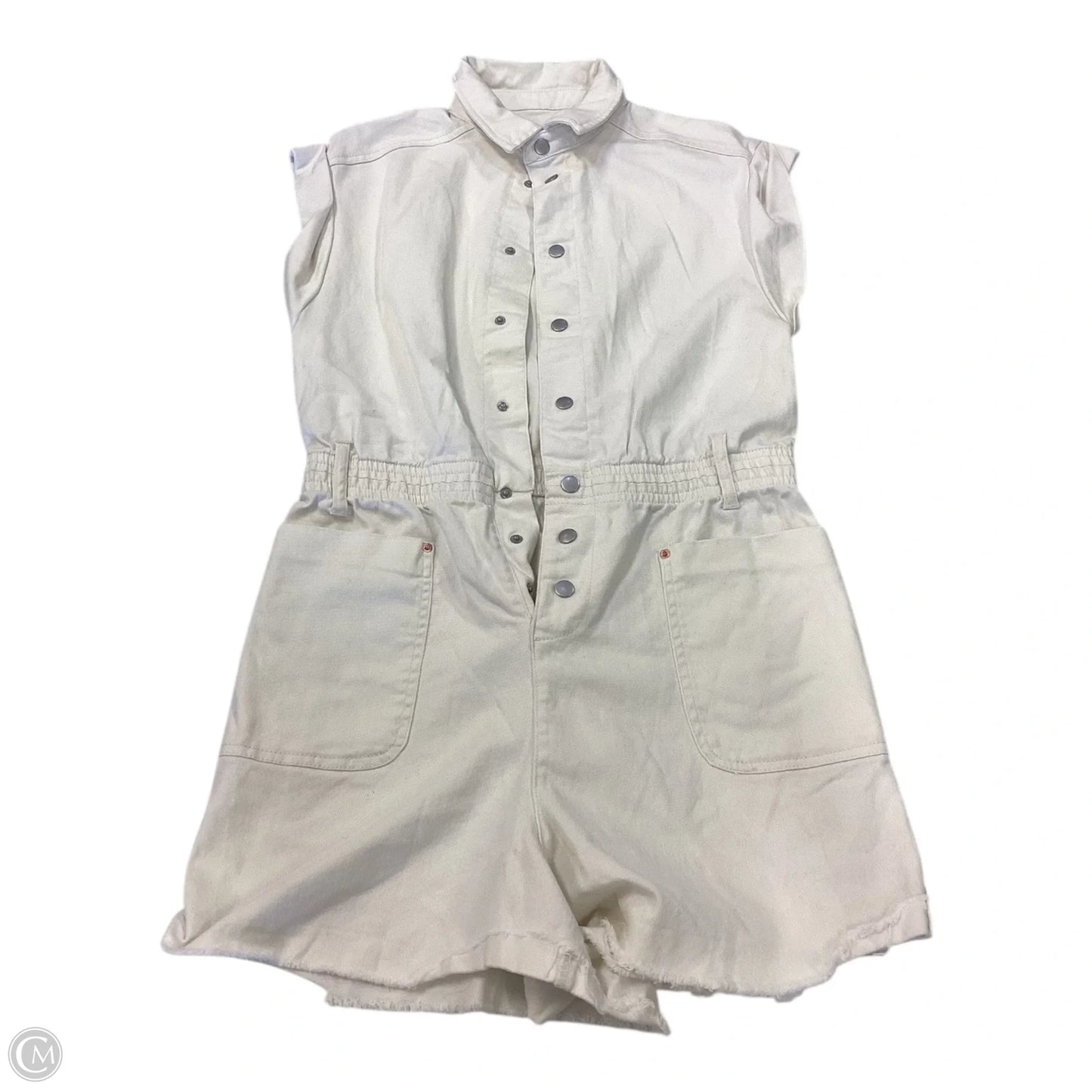 Romper By And Now This In White Denim, Size: M