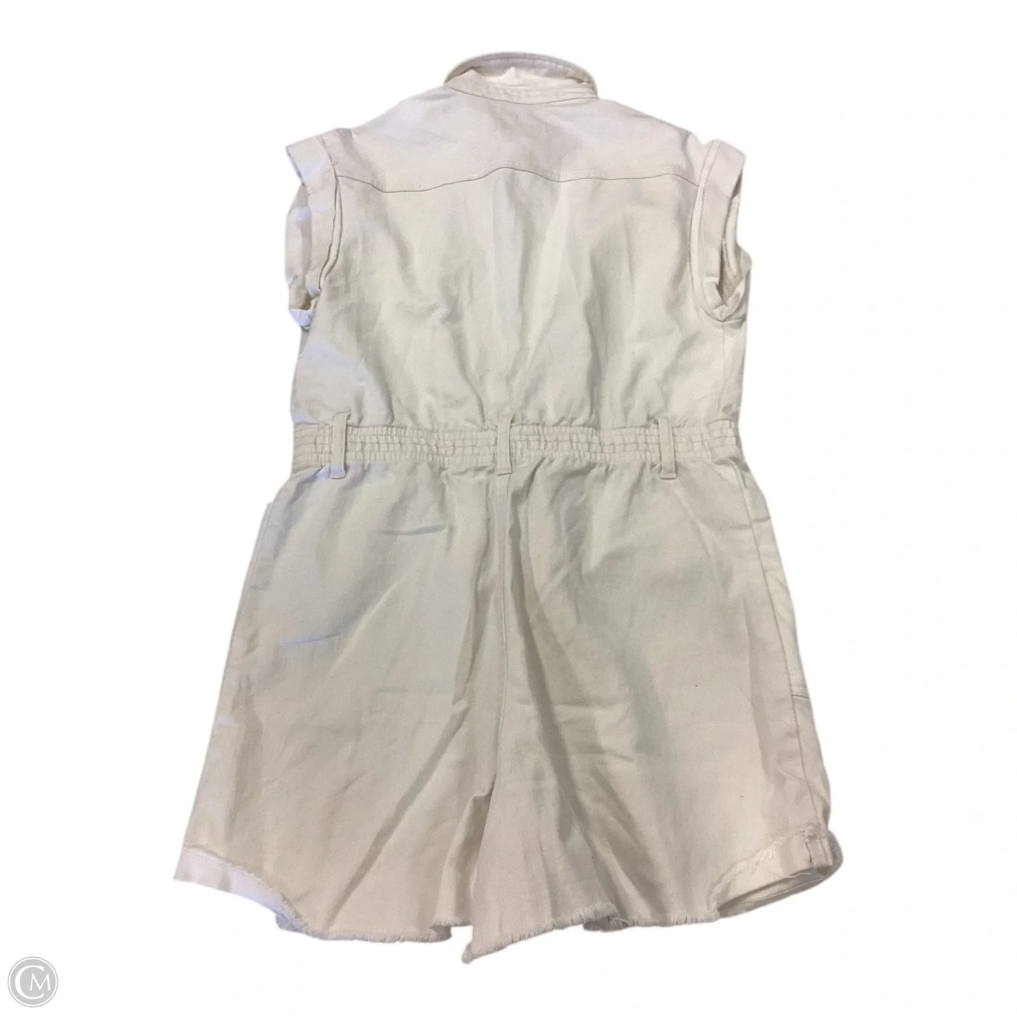 Romper By And Now This In White Denim, Size: M