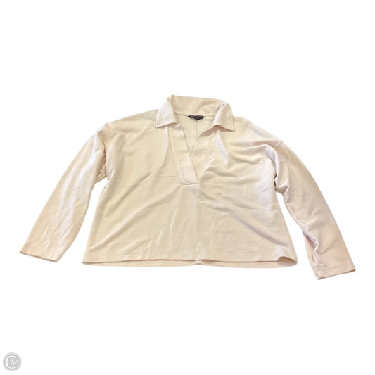 Top Long Sleeve By Banana Republic In Tan, Size: S