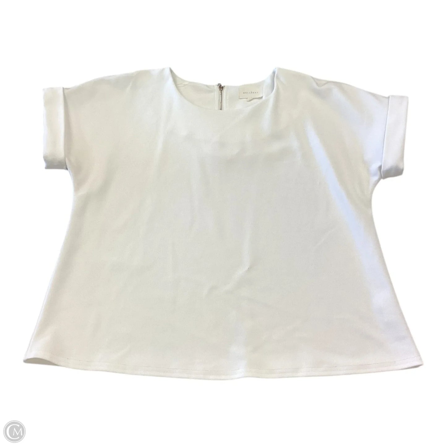 Top Short Sleeve By Melloday In White, Size: S