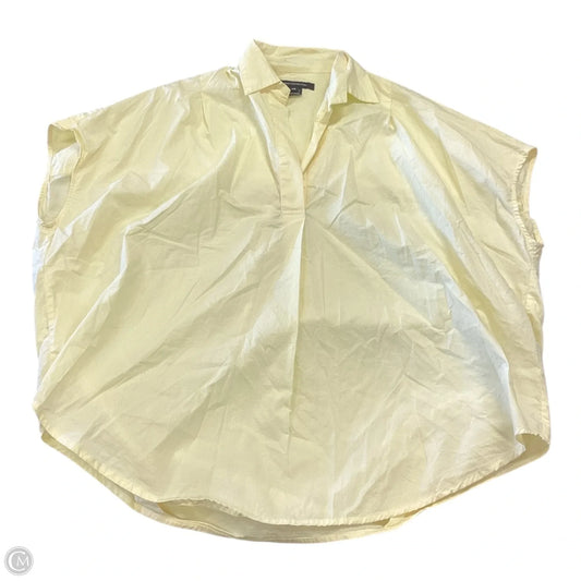 Top Short Sleeve By French Connection In Yellow, Size: Xs