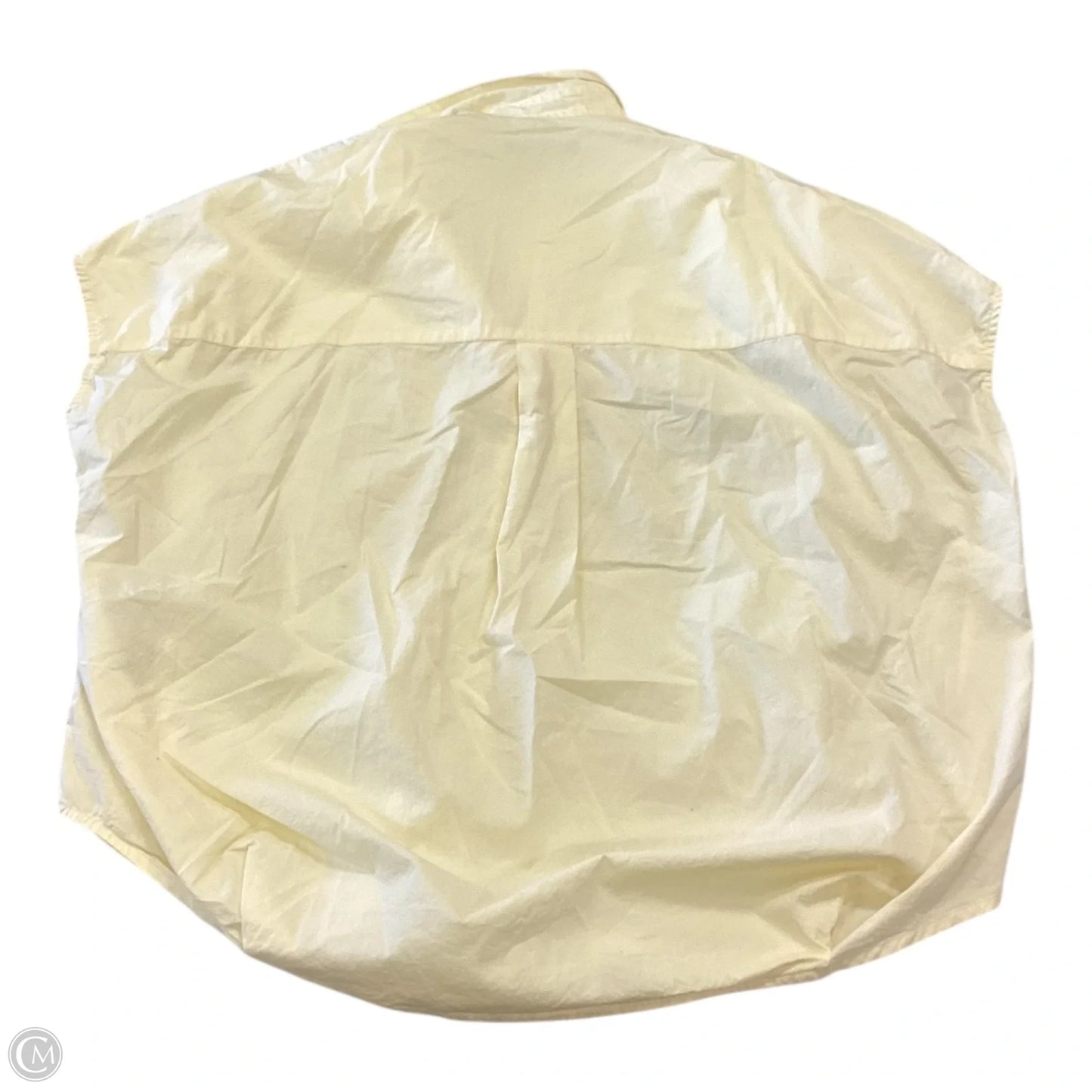 Top Short Sleeve By French Connection In Yellow, Size: Xs