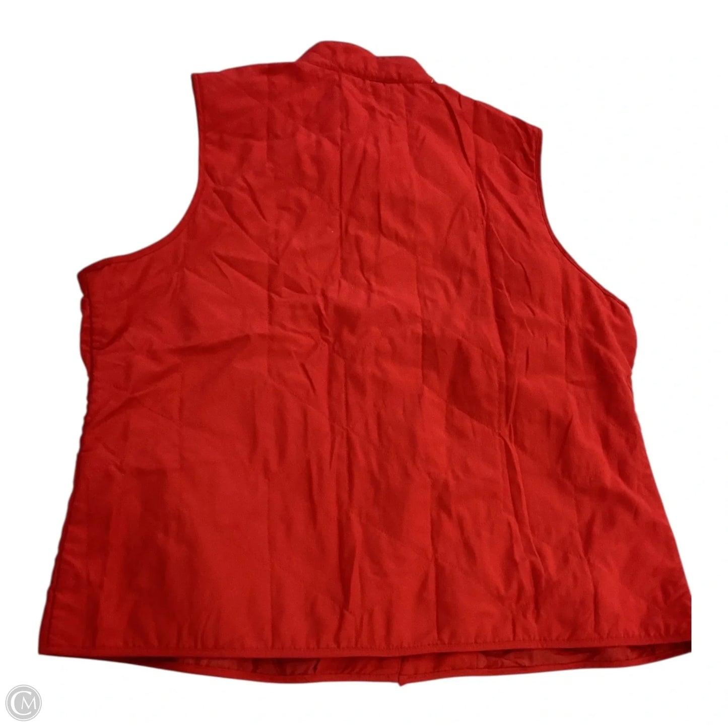 Vest Puffer & Quilted By Christopher And Banks In Red, Size: Xl