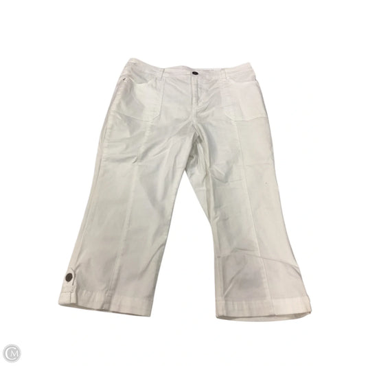 Capris By Croft And Barrow In White, Size: 10