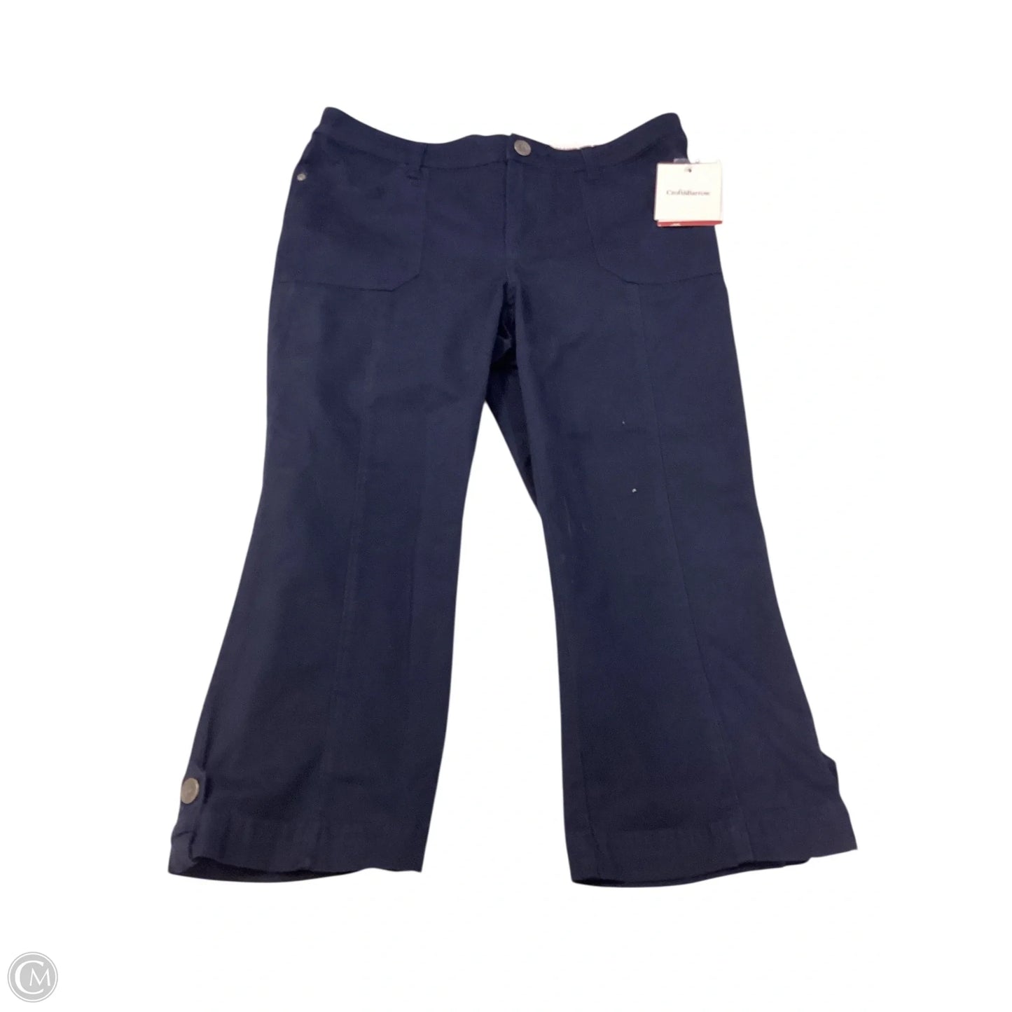 Capris By Croft And Barrow In Navy, Size: 10