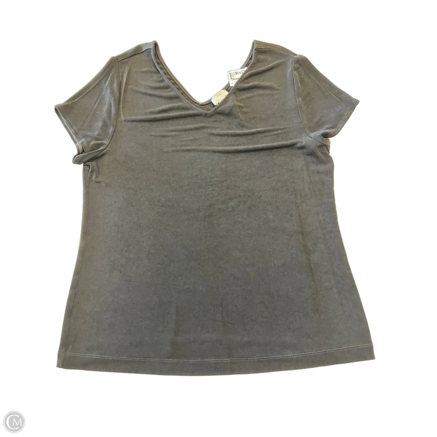 Top Short Sleeve By Chicos In Black, Size: L