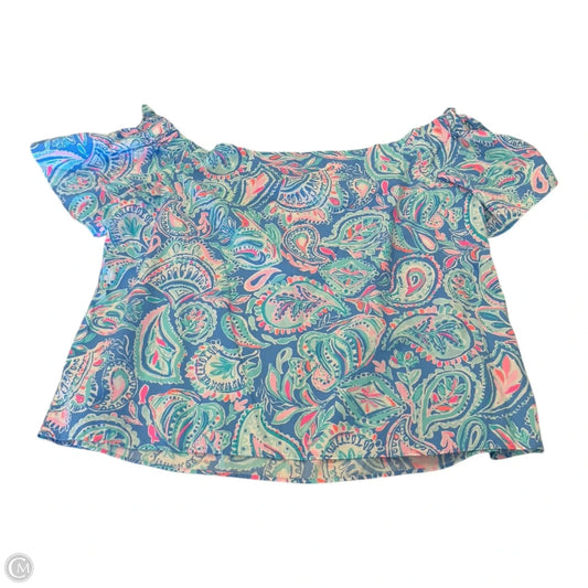 Top Short Sleeve Designer By Lilly Pulitzer In Multi-colored, Size: L