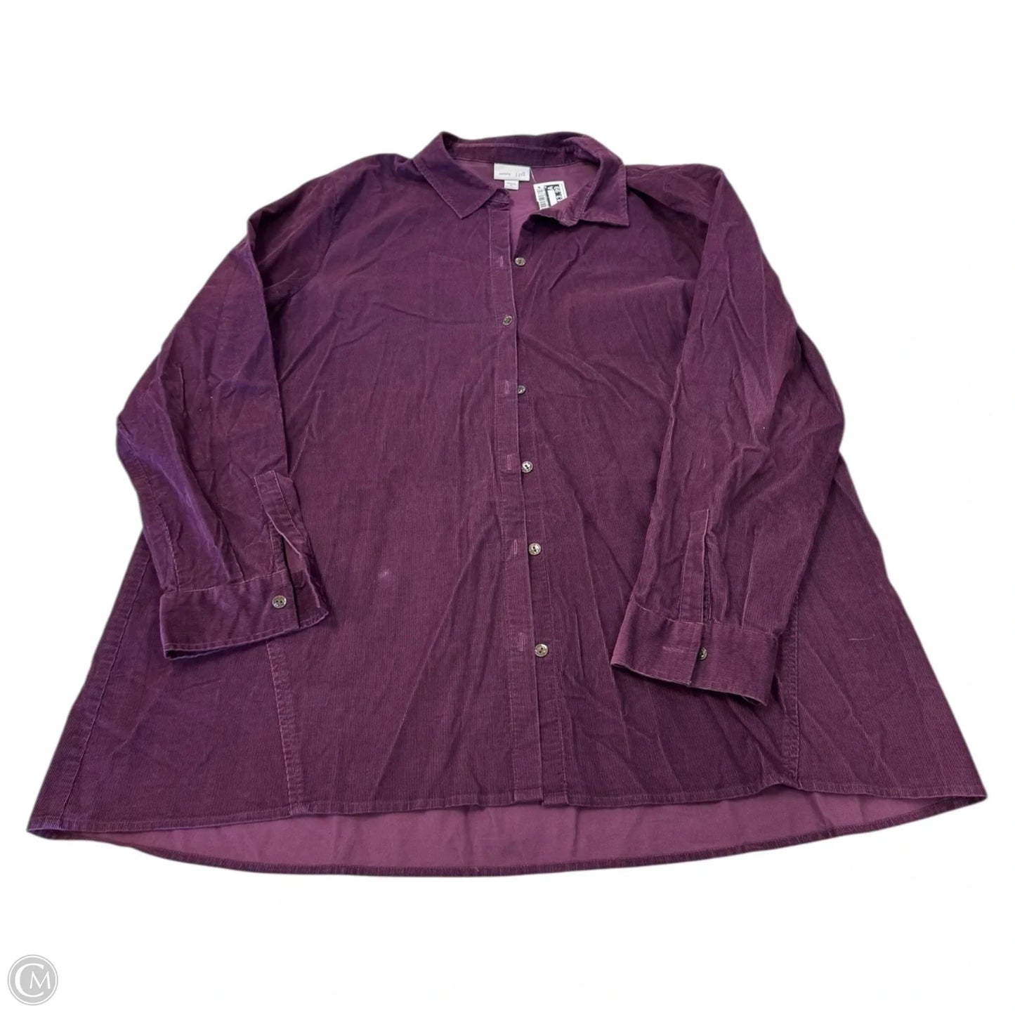 Top Long Sleeve By J. Jill In Purple, Size: Xl
