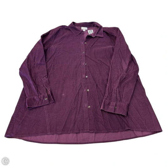 Top Long Sleeve By J. Jill In Purple, Size: Xl