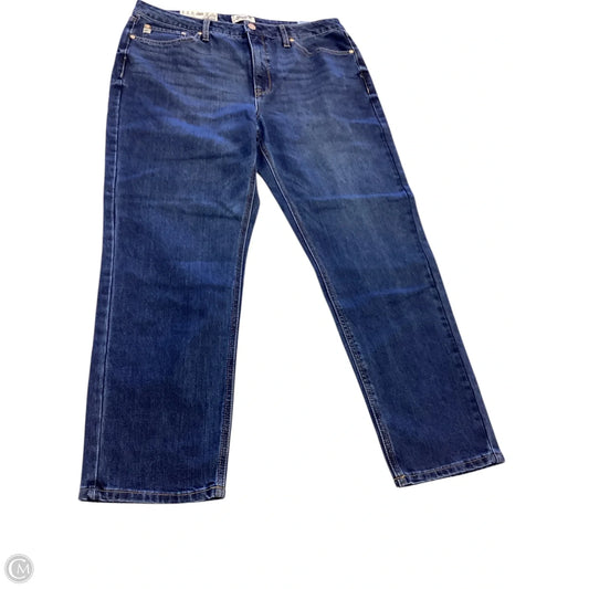 Jeans Straight By Seven 7 In Blue Denim, Size: 16