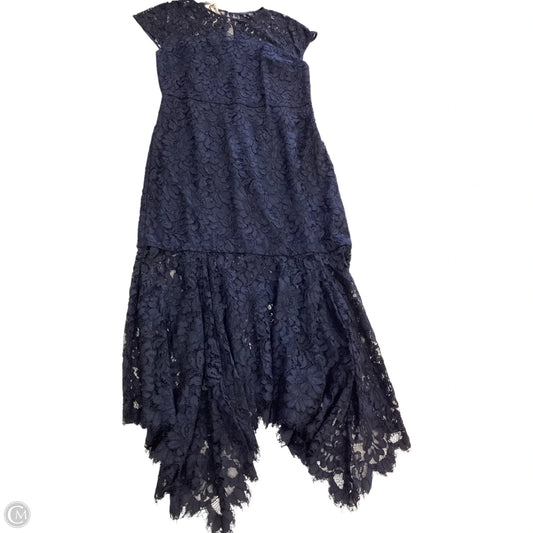 Dress Casual Maxi By Banana Republic In Navy, Size: 12