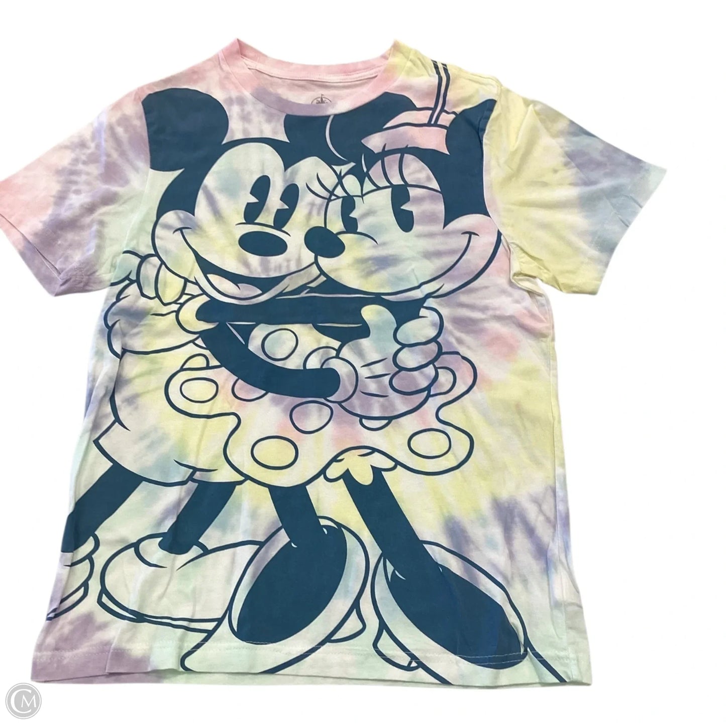 Top Short Sleeve Basic By Disney In Tie Dye Print, Size: S