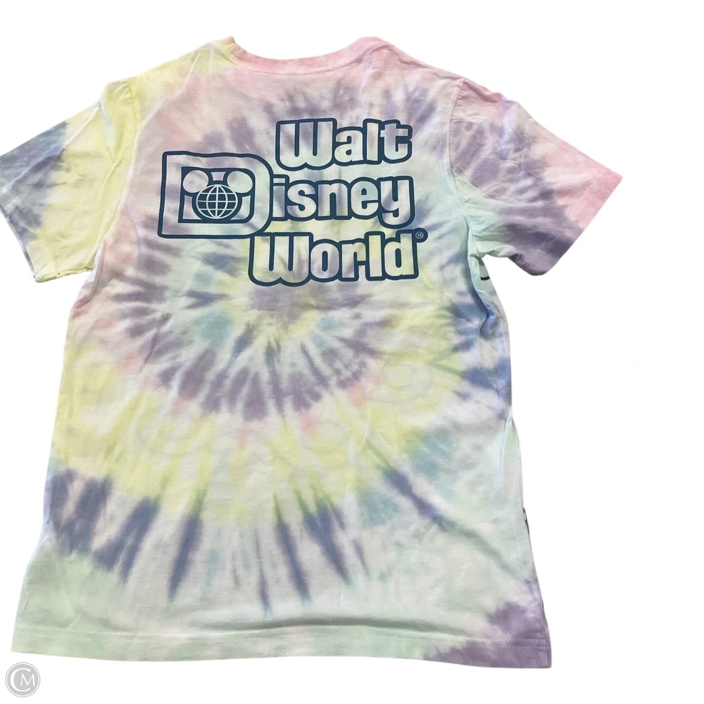 Top Short Sleeve Basic By Disney In Tie Dye Print, Size: S
