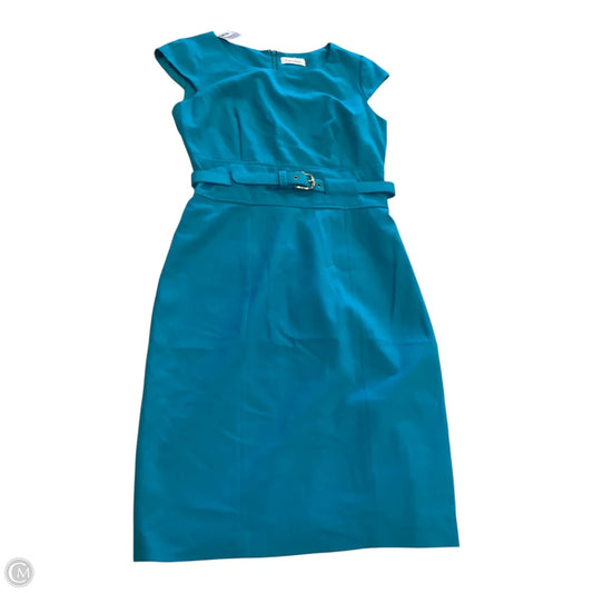 Dress Work By Calvin Klein In Blue, Size: 4