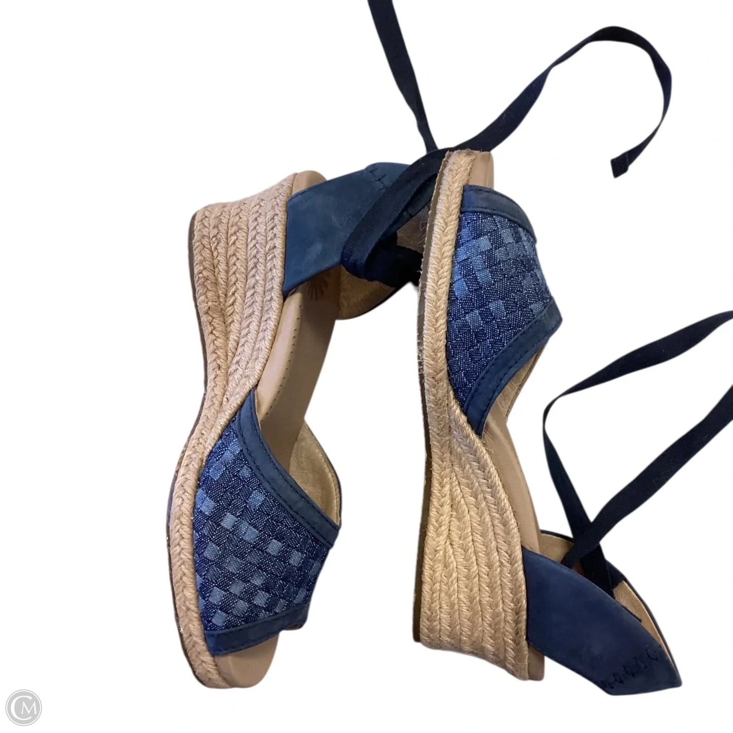 Sandals Designer By Ugg In Blue, Size: 5.5