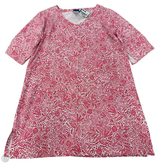 Dress Casual Short By Cmc In Pink & White, Size: M