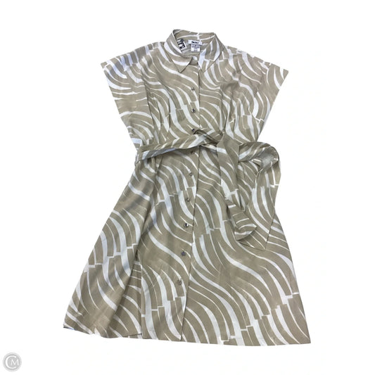 Dress Casual Short By Dkny In Tan & White, Size: 12