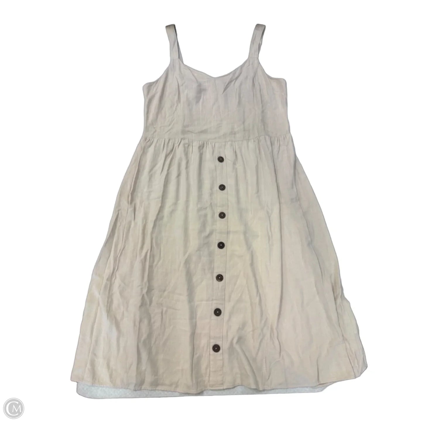 Dress Casual Maxi By Dept 222 In Tan, Size: Xl