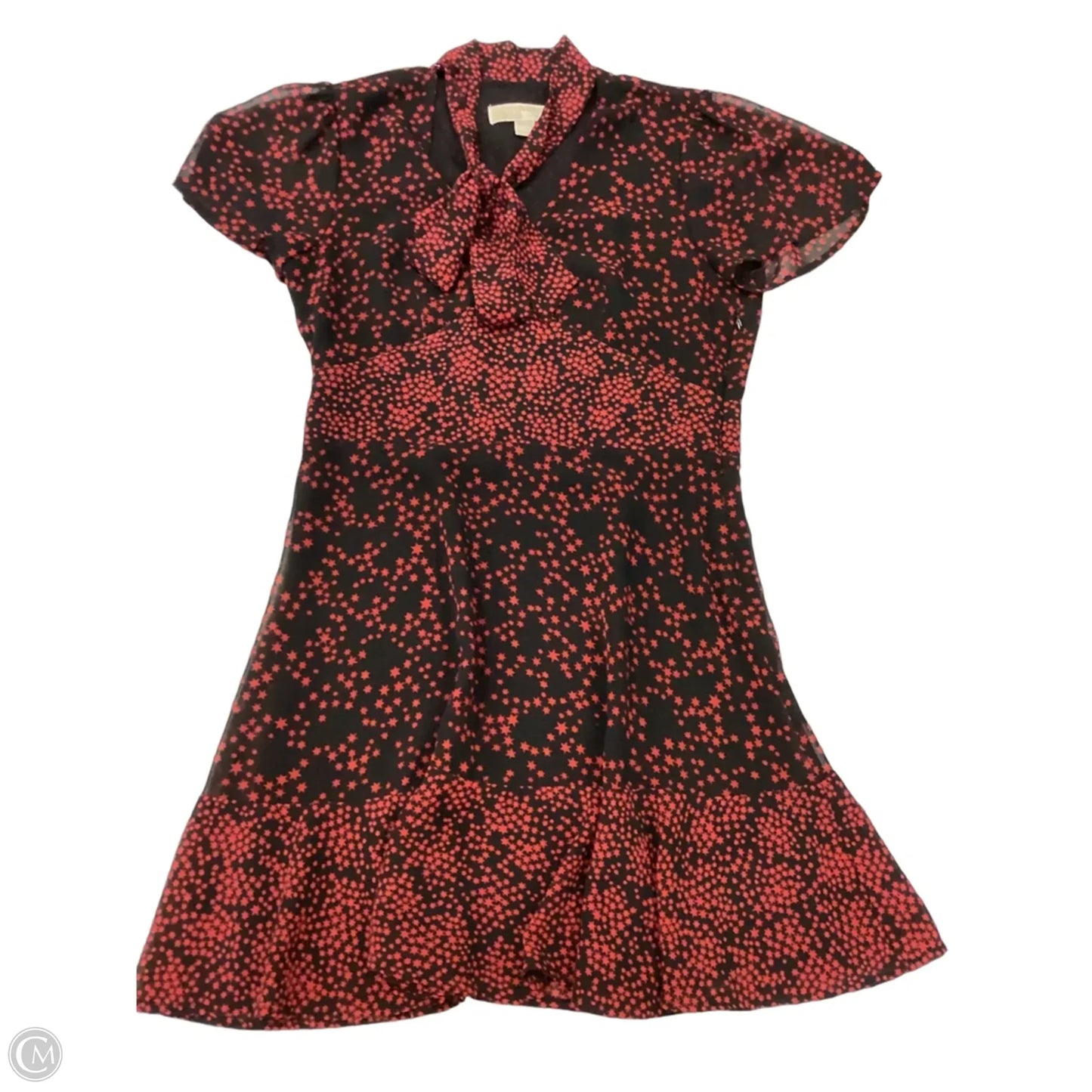 Dress Casual Short By Michael By Michael Kors In Black & Red, Size: S