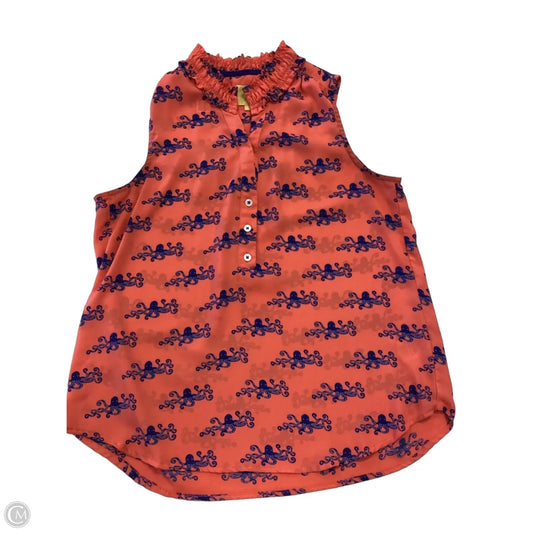 Top Sleeveless By Maeve In Coral, Size: S