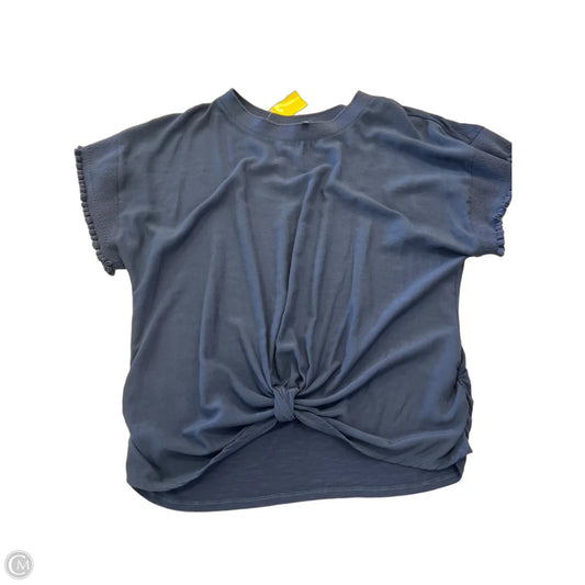 Top Short Sleeve By Democracy In Navy, Size: L