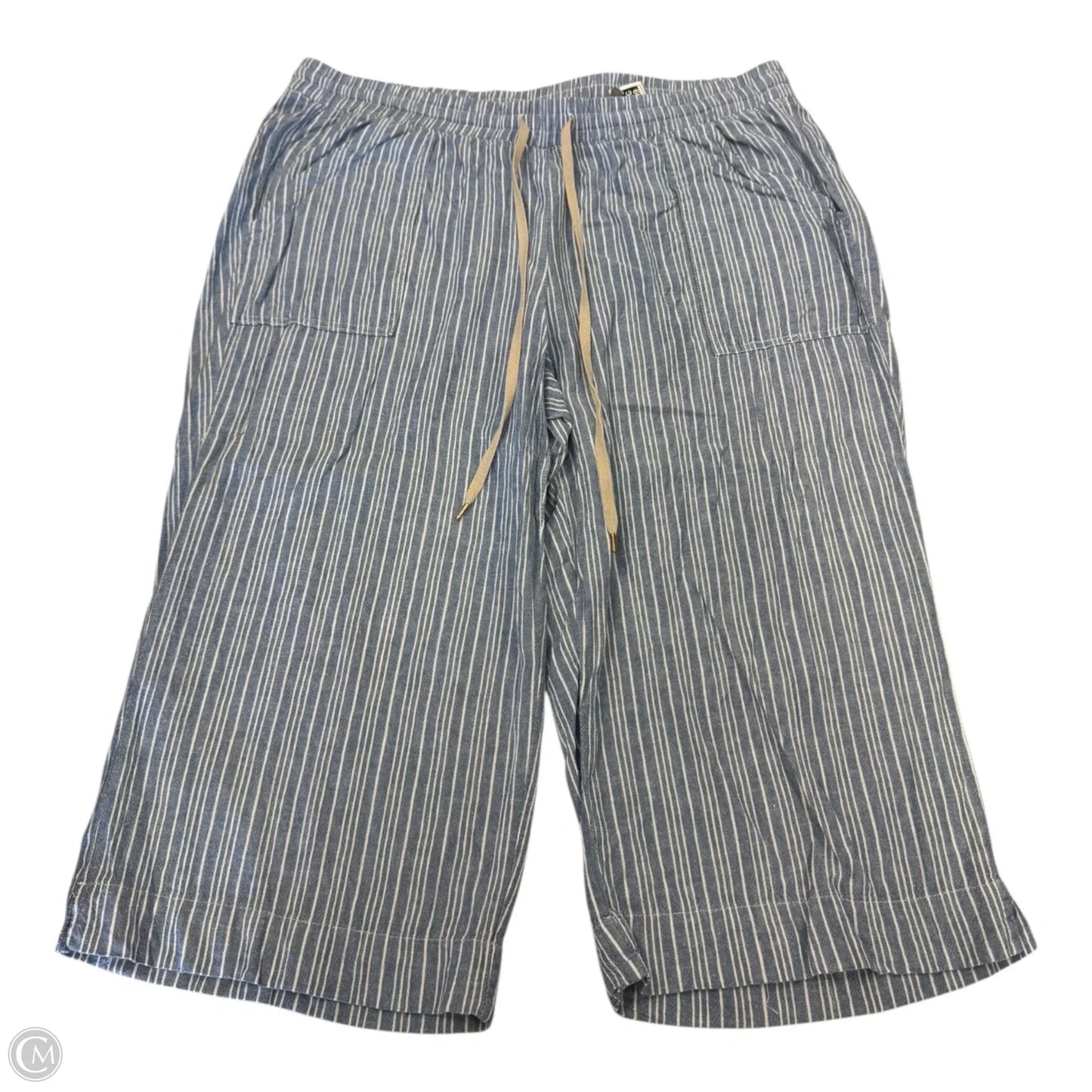 Capris By Clothes Mentor In Striped Pattern, Size: 2x