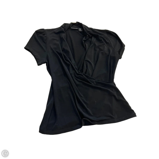 Top Short Sleeve By Tahari In Black, Size: M