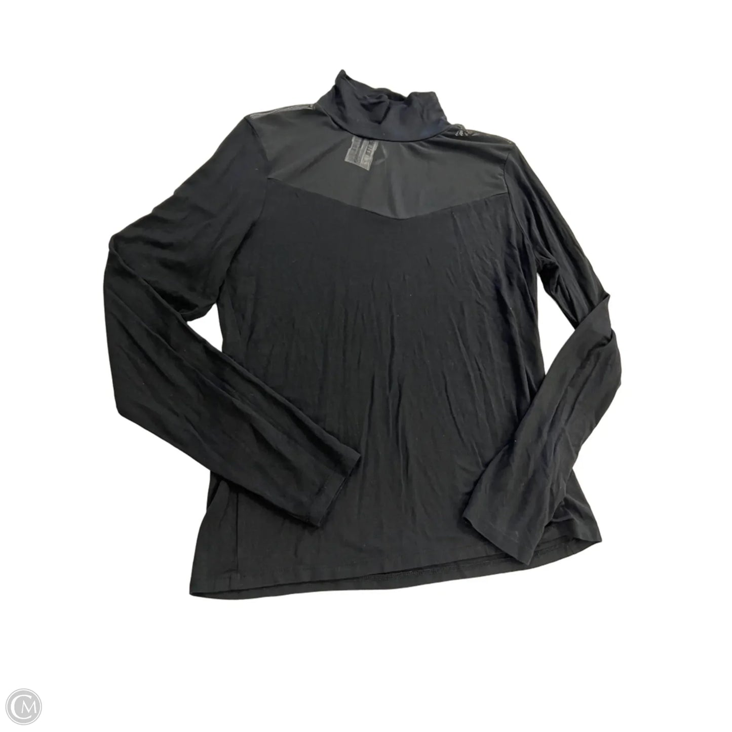 Top Long Sleeve By Anthropologie In Black, Size: L