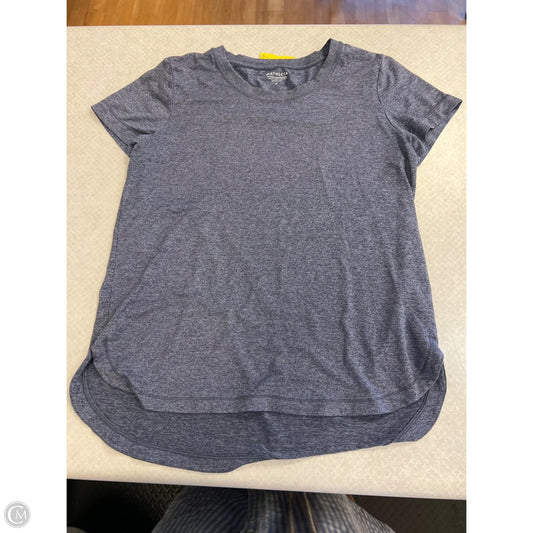 Athletic Top Short Sleeve By Athleta In Blue, Size: M