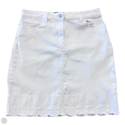 Skirt Mini & Short By Talbots In White, Size: 6