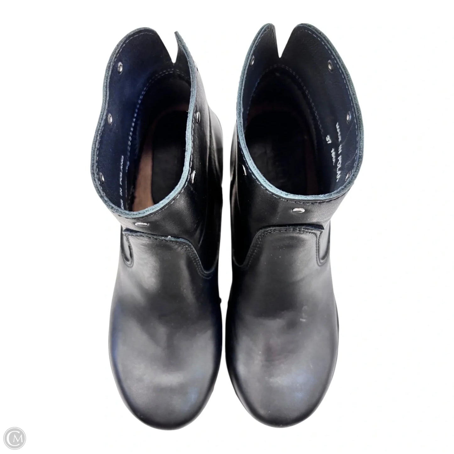 Boots Ankle Heels By Sanita In Black, Size: 6.5