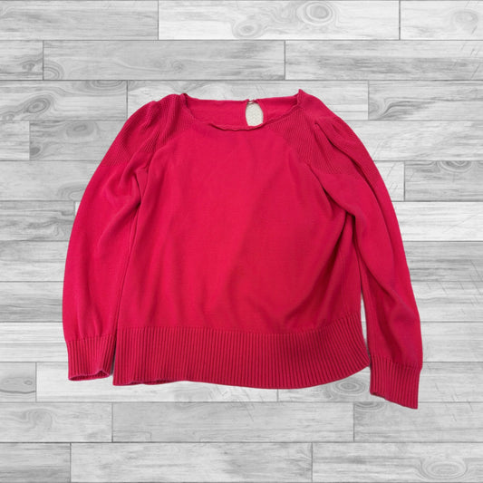 Sweater By Loft In Pink, Size: L