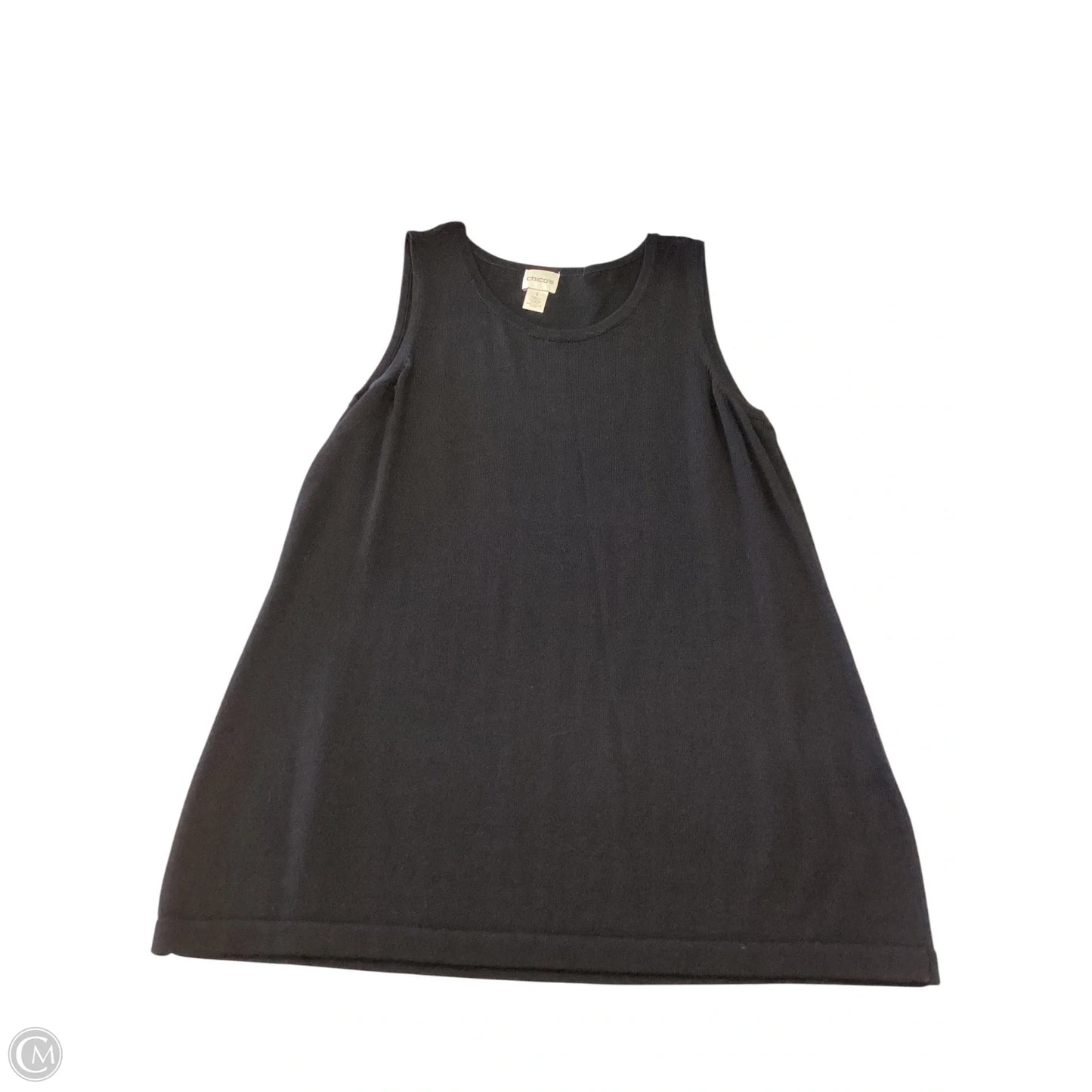 Top Sleeveless By Chicos In Black, Size: 10