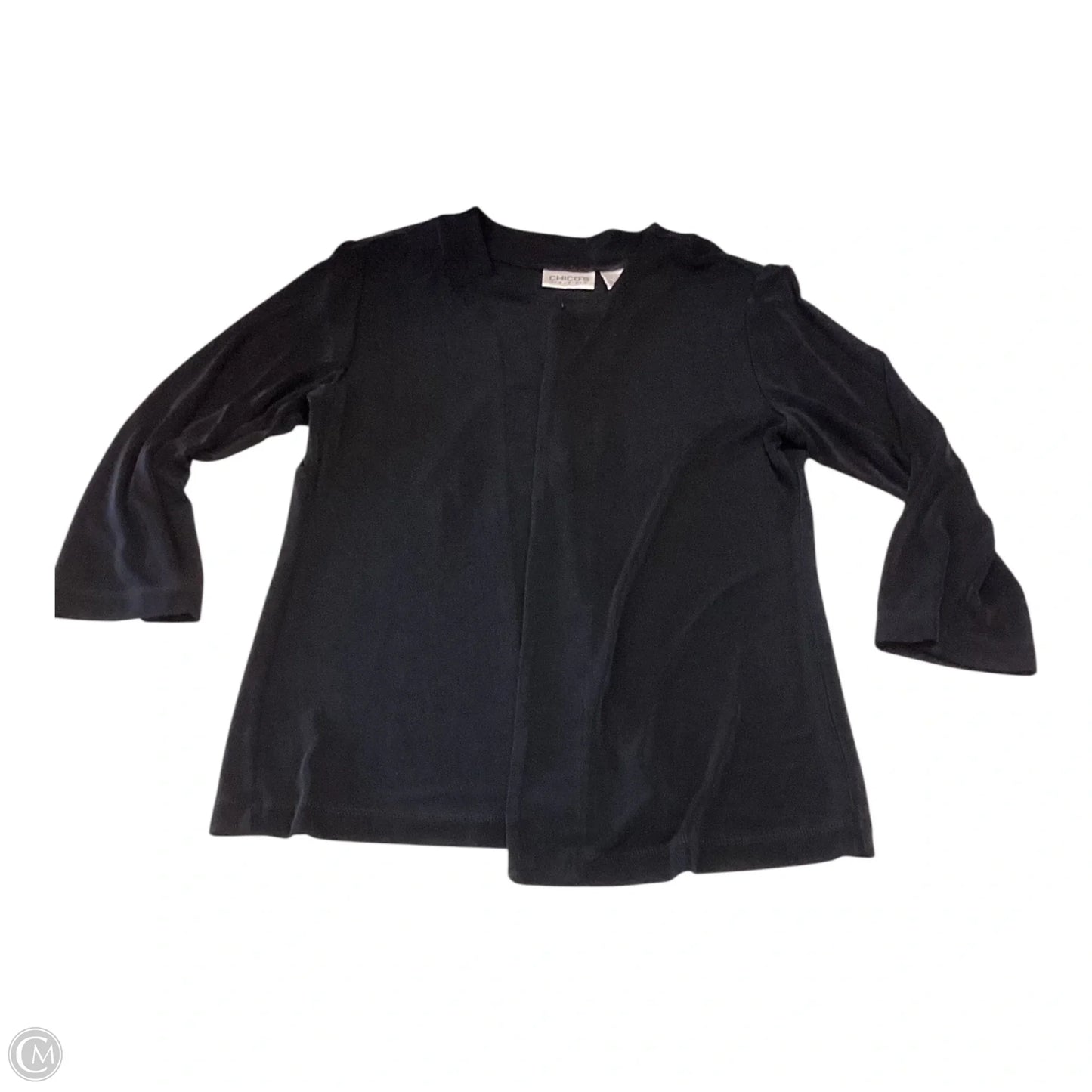 Top Long Sleeve By Chicos In Black, Size: 10