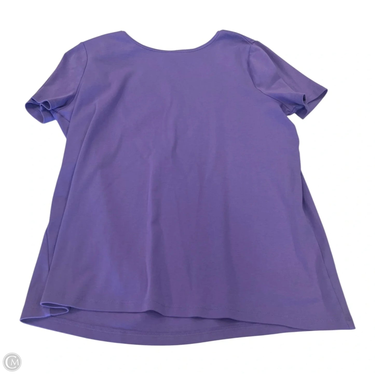 Top Short Sleeve By Talbots In Purple, Size: 1x