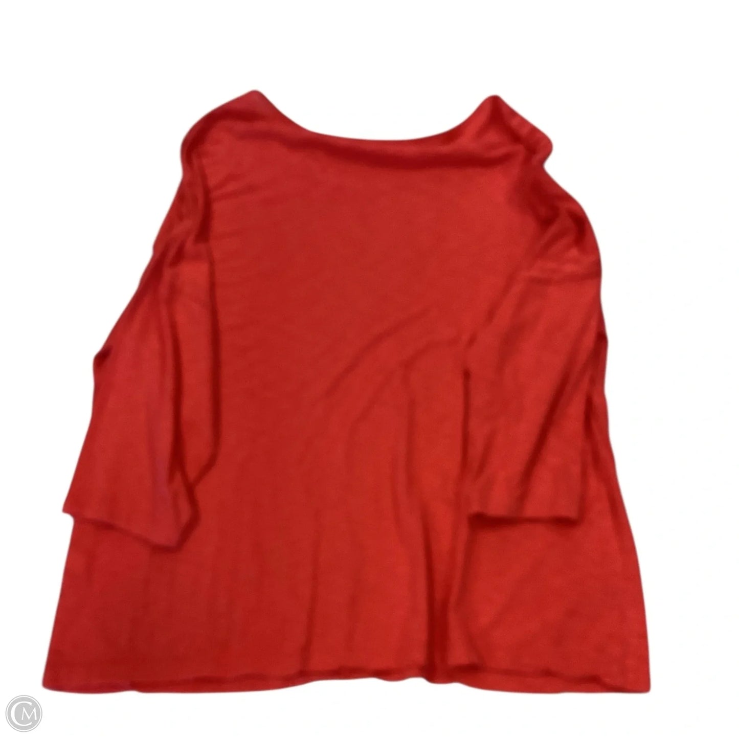 Top Long Sleeve By Chicos In Orange, Size: 3 XL