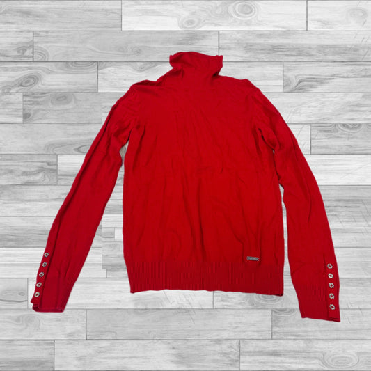 Top Long Sleeve By Calvin Klein In Red, Size: Xs