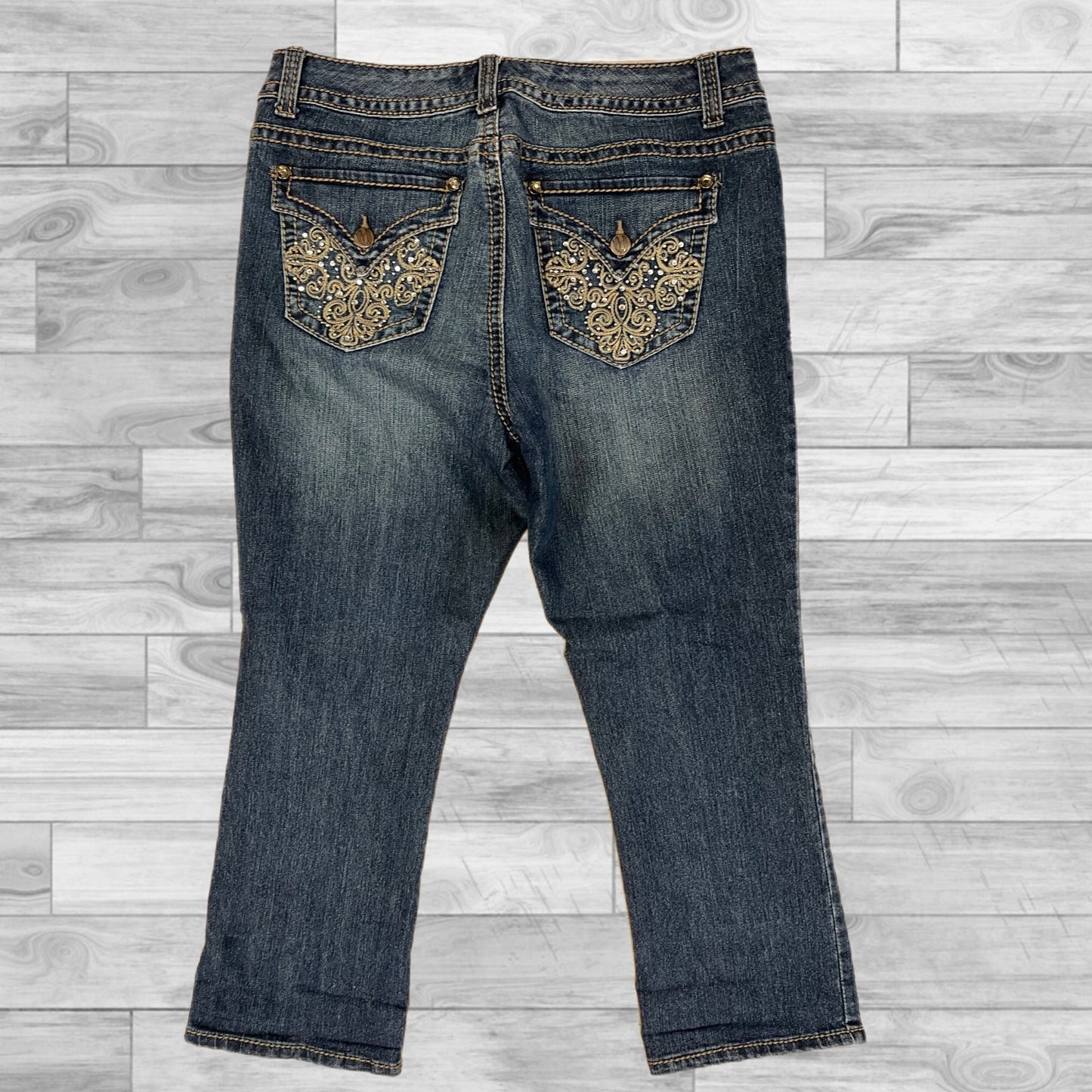 Jeans Straight By Nine West In Blue, Size: 8