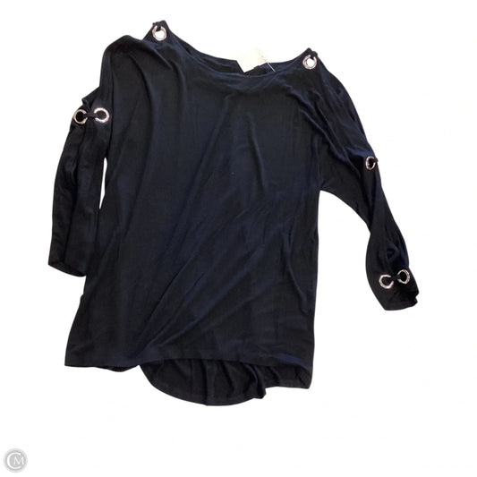 Top Long Sleeve By Cable And Gauge In Black, Size: M