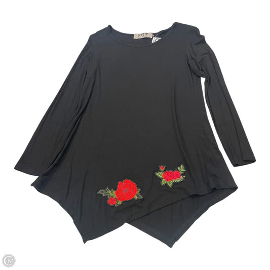 Tunic Long Sleeve By Cmc In Black, Size: M